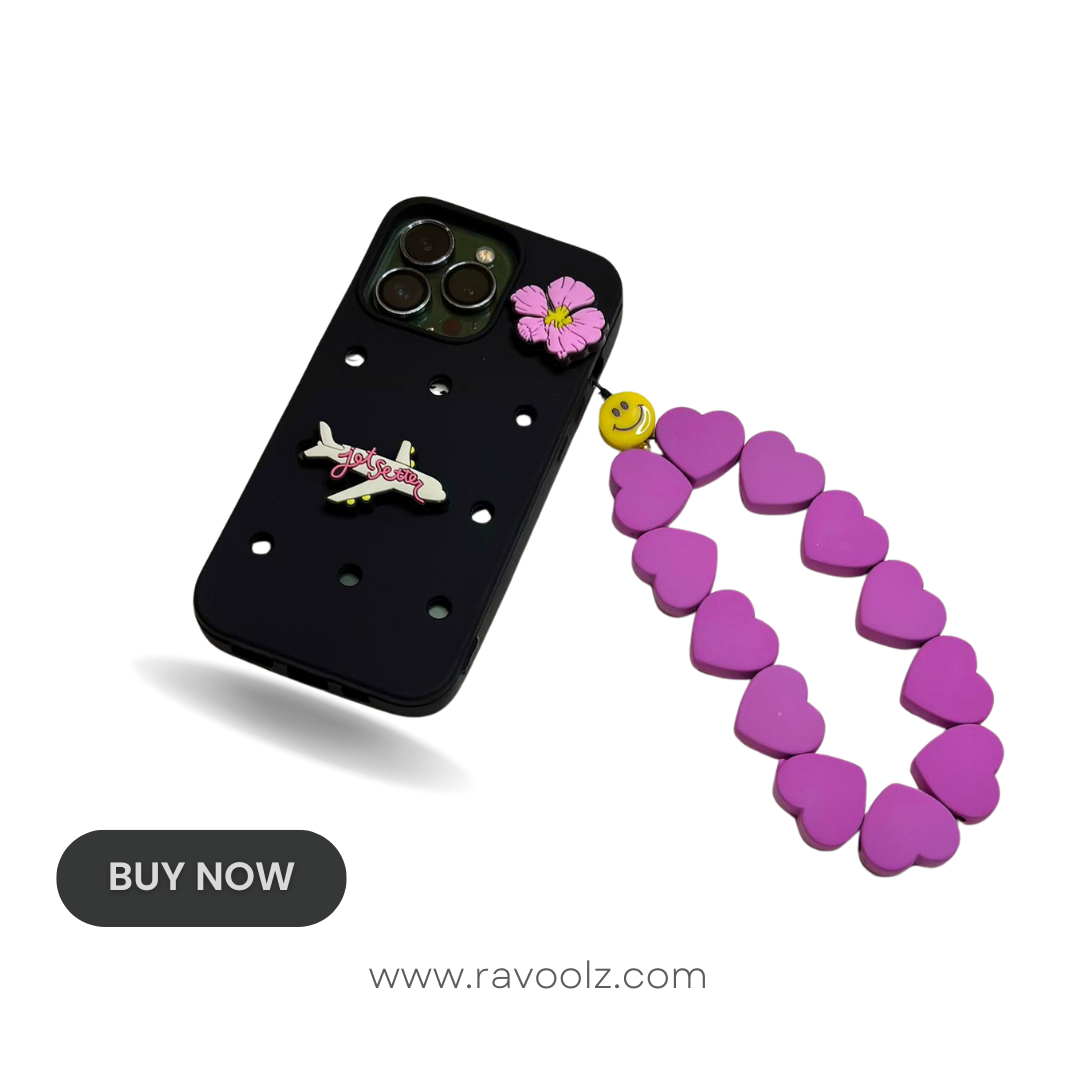 heart phone strap - علاقة ستراب